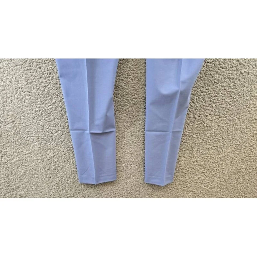 Bar III Slim-Fit Wool Blend Suit Pants Men's 32W x 32L Light Blue Zip Hook & Bar